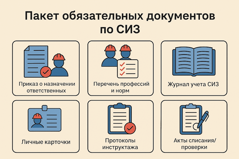 Документы по обеспечению работников СИЗ